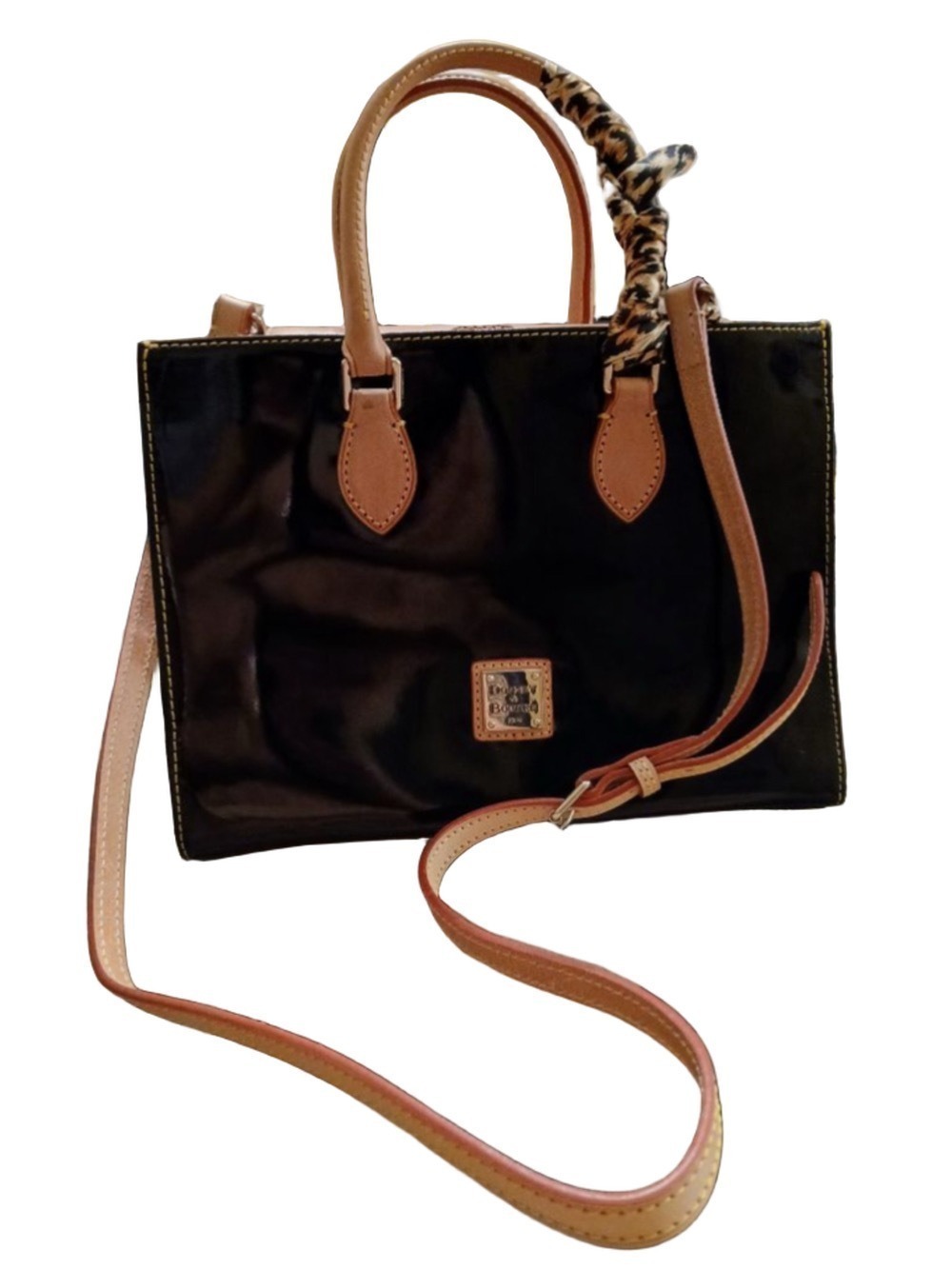 Dooney & Bourke Patent Leather Janine Satchel/ Crossbody